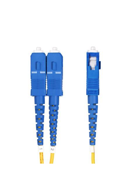 STARTECH CABLE FIBRA OPTICA MONOMODO OS2 LC MACHO - SC MACHO NUCLEO 9?M CUBIERTA 125?M 25 METROS AMARILLO - Imagen 2