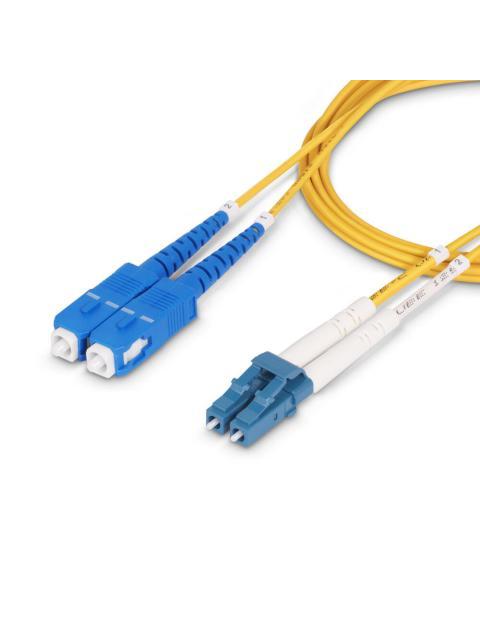 STARTECH  CABLE FIBRA OPTICA MONOMODO OS2 LC MACHO - SC MACHO NUCLEO 9?M CUBIERTA 125?M 50 METROS AMARILLO - Imagen 7