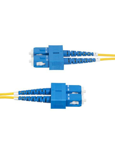 STARTECH CABLE FIBRA OPTICA MONOMODO OS2 SC MACHO - SC MACHO NUCLEO 9?M CUBIERTA 125?M 3 METROS AMARILLO - Imagen 3