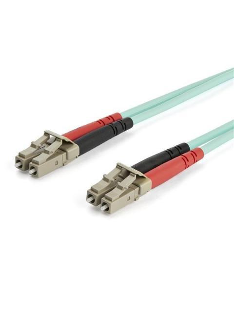 STARTECH  CABLE FIBRA OPTICA MULTIMODO OM3 LC MACHO - LC MACHO 7 METROS AQUA