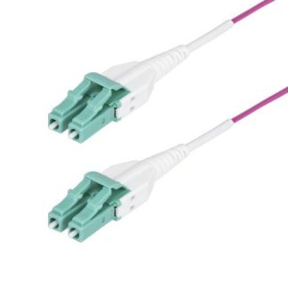 STARTECH  CABLE FIBRA OPTICA MULTIMODO OM4 LC MACHO - LC MACHO NUCLEO 50?M CUBIERTA 125?M 5 METROS MULTICOLOR