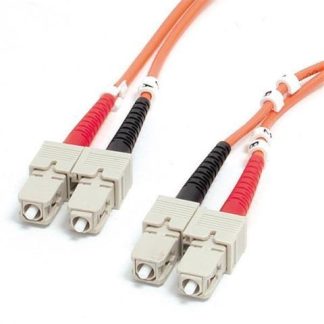 STARTECH  CABLE FIBRA OPTICA MULTIMODO SC MACHO - SC MACHO 2 METROS NARANJA