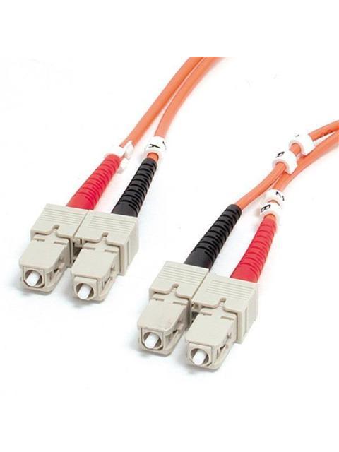 STARTECH  CABLE FIBRA OPTICA MULTIMODO SC MACHO - SC MACHO 2 METROS NARANJA