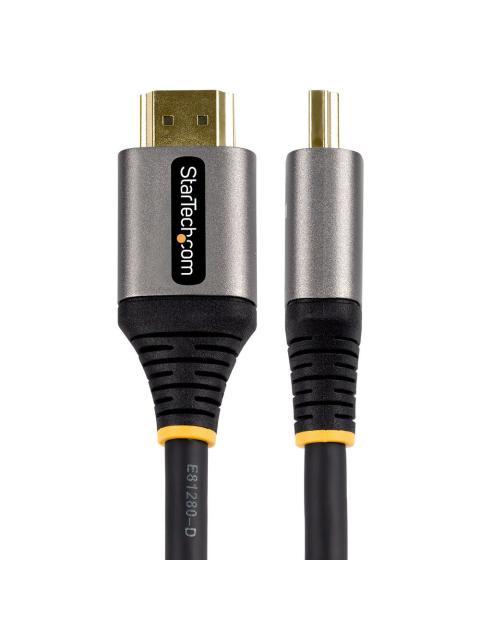 STARTECH CABLE HDMI DE ULTRA ALTA VELOCIDAD HDMI 2.1 MACHO - HDMI 2.1 MACHO 8K 60HZ 50CM NEGRO-GRIS - Imagen 2