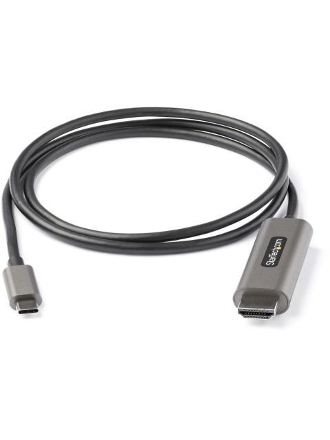 STARTECH CABLE HDMI 1.4 MACHO - USB-C MACHO 4K 60HZ 1 METRO NEGRO-PLATA - Imagen 4