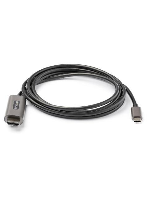 STARTECH CABLE HDMI MACHO - USB-C MACHO 2 METROS NEGRO-PLATA - Imagen 4