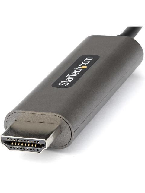 STARTECH CABLE HDMI MACHO - USB-C MACHO 3 METROS NEGRO-PLATA - Imagen 2