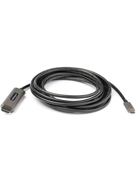 STARTECH CABLE HDMI MACHO - USB-C MACHO 3 METROS NEGRO-PLATA - Imagen 4