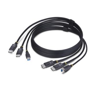 STARTECH  CABLE KVM DDU1226 DISPLAYPORT-USB-A MACHO - DISPLAYPORT-USB-B MACHO 1.8 METROS