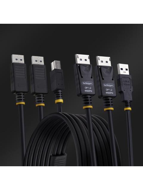 STARTECH CABLE KVM DDU1226 DISPLAYPORT-USB-A MACHO - DISPLAYPORT-USB-B MACHO 1.8 METROS - Imagen 5