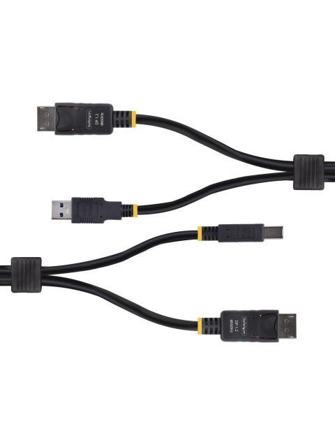 STARTECH CABLE KVM DU12210-KVM-CABLE DISPLAYPORT-USB-A MACHO - DISPLAYPORT-USB MACHO 3 METROS - Imagen 3