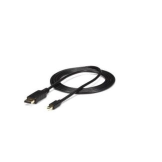 STARTECH CABLE MINI DISPLAYPORT 1.2 MACHO - DISPLAYPORT 1.2 MACHO 4K 60HZ 1.8 METROS NEGRO