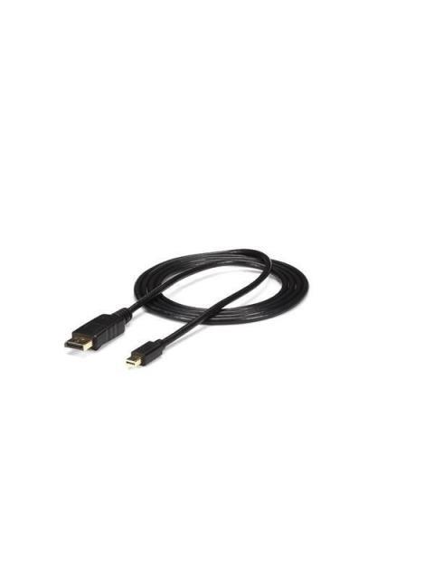 STARTECH CABLE MINI DISPLAYPORT 1.2 MACHO - DISPLAYPORT 1.2 MACHO 4K 60HZ 1.8 METROS NEGRO