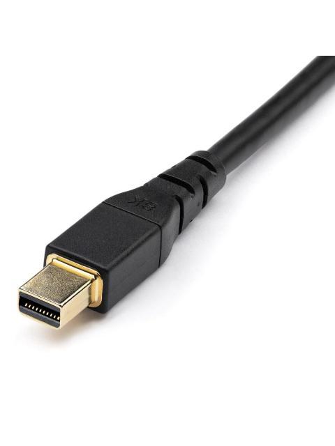 STARTECH CABLE MINI DISPLAYPORT MACHO - DISPLAYPORT 1.4 MACHO 8K 60HZ 1 METRO NEGRO CERTIFICADO VESA - Imagen 5