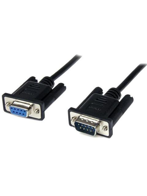 STARTECH  CABLE MODUM SERIAL DB-9 MACHO - DB-9 HEMBRA 2 METROS NEGRO