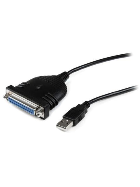 STARTECH CABLE PARA IMPRESORA USB A MACHO - DB25 HEMBRA 1.85 METROS
