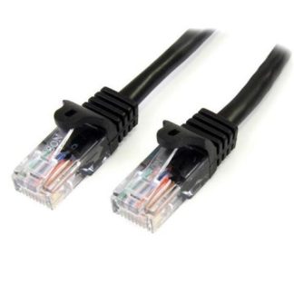 STARTECH  CABLE PATCH CAT5E UTP SIN ENGANCHES RJ-45 MACHO - RJ-45 MACHO 1 METRO NEGRO