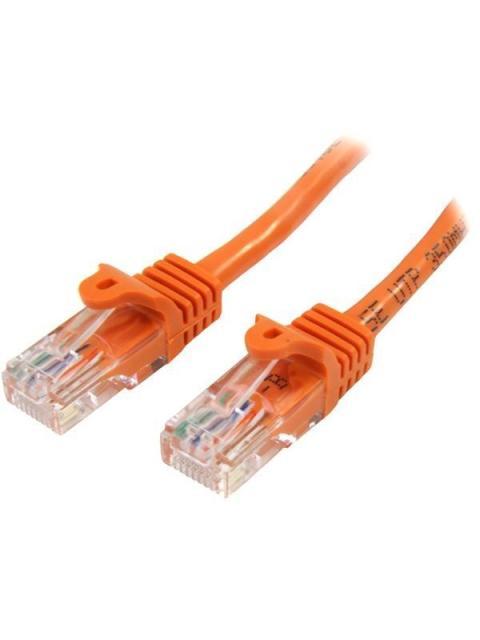 STARTECH CABLE PATCH CAT5E UTP SIN ENGANCHES RJ-45 MACHO - RJ-45 MACHO 7 METROS NARANJA