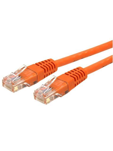 STARTECH CABLE PATCH CAT6 UTP MOLDEADO RJ-45 MACHO - RJ-45 MACHO 10.7 METROS NARANJA