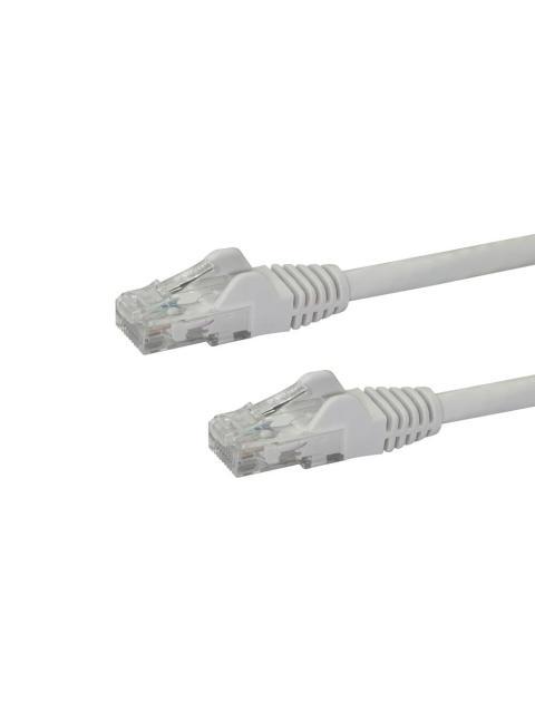 STARTECH CABLE PATCH CAT6 UTP SIN ENGANCHES RJ-45 MACHO - RJ-45 MACHO 30CM BLANCO