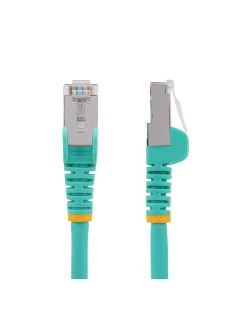 STARTECH CABLE PATCH CAT6A S-FTP RJ-45 MACHO - RJ-45 MACHO 90CM AGUAMARINA - Imagen 2