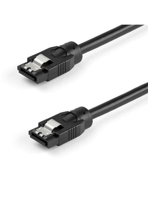 STARTECH CABLE REDONDO SATA 7-PIN MACHO - SATA 7-PIN MACHO 30CM NEGRO