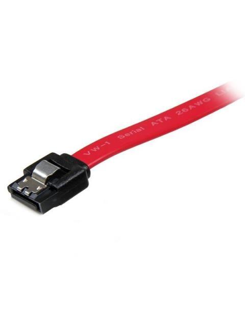 STARTECH  CABLE SATA CON CIERRE DE SEGURIDAD MACHO - MACHO 30CM ROJO - Imagen 3