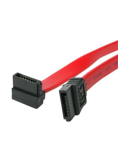 STARTECH CABLE SATA EN ANGULO RECTO DERECHO 60CM ROJO