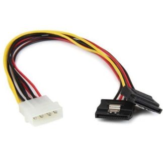 STARTECH CABLE SATA RECTO 4-PIN MOLEX MACHO - 2X SATA 15-PIN HEMBRA 30CM