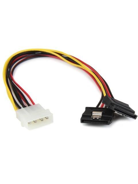 STARTECH CABLE SATA RECTO 4-PIN MOLEX MACHO - 2X SATA 15-PIN HEMBRA 30CM
