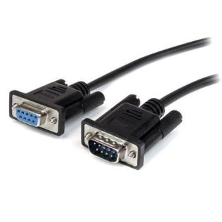 STARTECH CABLE SERIAL DB-9 MACHO - DB-9 HEMBRA 3 METROS NEGRO