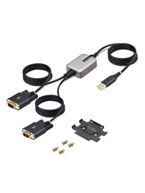 STARTECH  CABLE SERIAL USB A MACHO - 2X DB9 MACHO 4 METROS NEGRO - Imagen 9