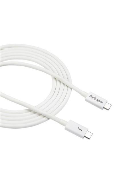 STARTECH CABLE THUNDERBOLT 3 USB-C MACHO - USB-C MACHO 2 METROS BLANCO PARA MACBOOK PRO - Imagen 4