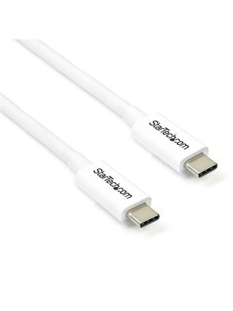 STARTECH CABLE THUNDERBOLT 3 USB-C MACHO - USB-C MACHO 2 METROS BLANCO PARA MACBOOK PRO