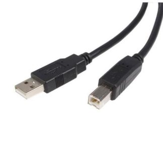STARTECH CABLE USB 2.0 CERTIFICADO PARA IMPRESORA USB A MACHO - USB B MACHO 4.5 METROS NEGRO
