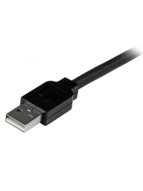 STARTECH CABLE USB 2.0 DE EXTENSION ALARGADOR ACTIVO USB A MACHO - USB A HEMBRA 15 METROS NEGRO - Imagen 3