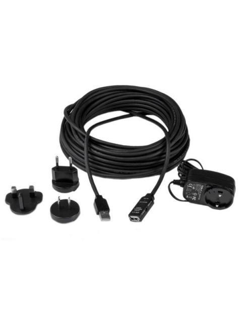 STARTECH CABLE USB 2.0 DE EXTENSION ALARGADOR ACTIVO USB A MACHO - USB A HEMBRA 15 METROS NEGRO - Imagen 4