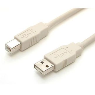 STARTECH  CABLE USB 2.0 PARA IMPRESORA USB A MACHO - USB B MACHO 1.8 METROS BEIGE