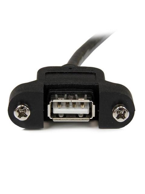 STARTECH CABLE USB 2.0 USB A MACHO - USB A HEMBRA 30CM NEGRO - Imagen 4