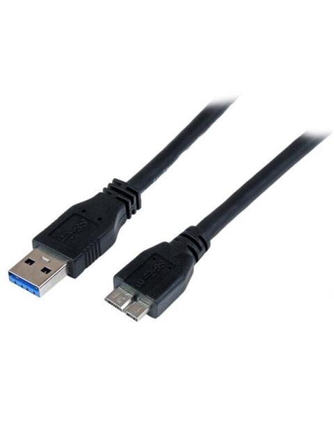STARTECH  CABLE USB 3.0 A MACHO - MICRO USB B MACHO 1 METRO NEGRO