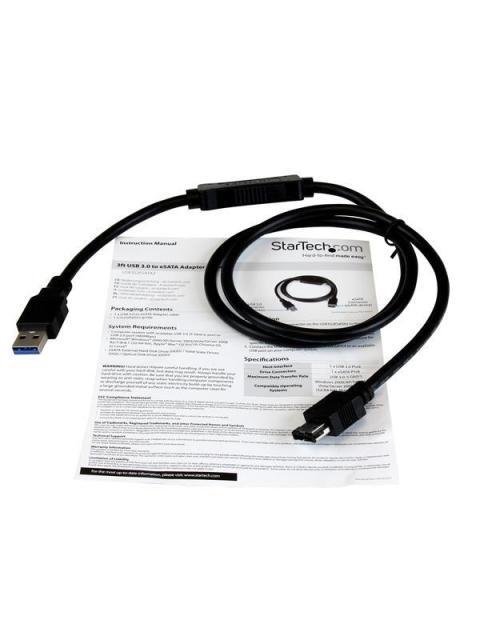 STARTECH CABLE USB 3.0 - ESATA PARA DISCO DURO O SSD SATA 6GBPS 91CM - Imagen 2