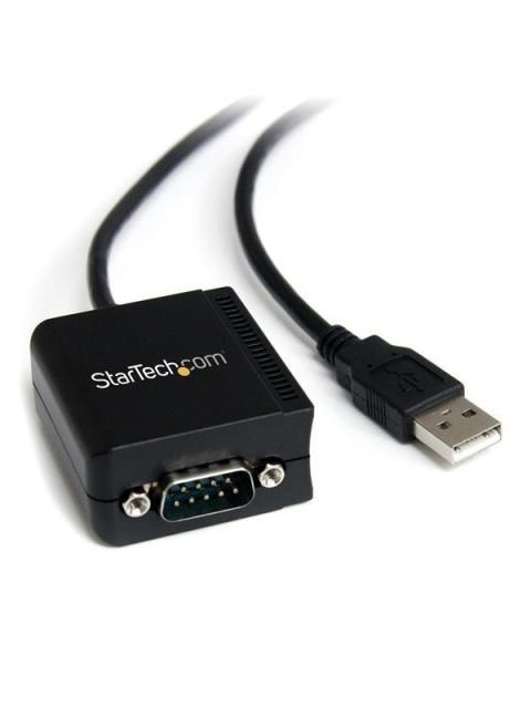 STARTECH  CABLE USB A 1 PUERTO SERIE SERIAL RS232 DB9 FTDI AISLAMIENTO OPTICO 1.8 METROS