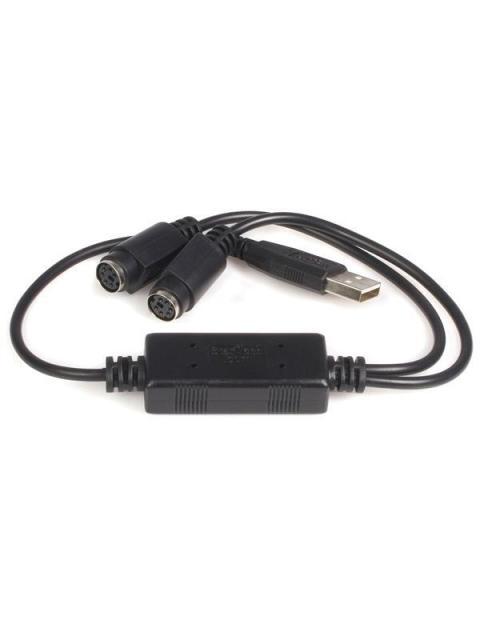 STARTECH CABLE USB A MACHO 2 - DIN 6 HEMBRA NEGRO