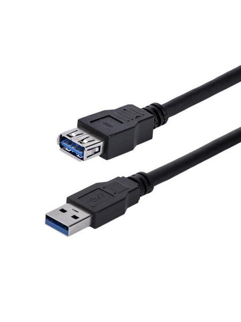 STARTECH CABLE USB A MACHO - USB A HEMBRA 1 METRO NEGRO