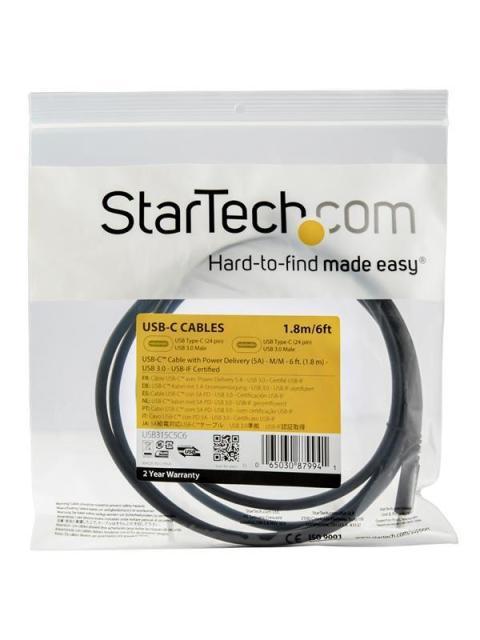 STARTECH  CABLE USB-C MACHO - USB-C MACHO 1.8 METROS - Imagen 5