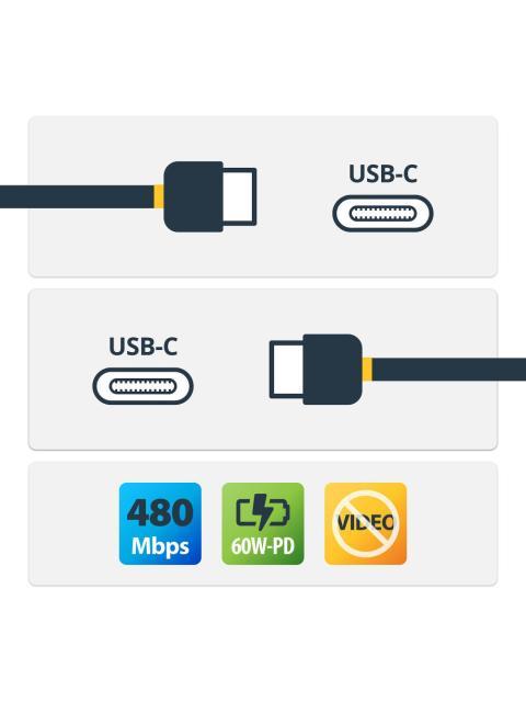 STARTECH CABLE USB-C MACHO - USB-C MACHO 1 METRO - Imagen 2