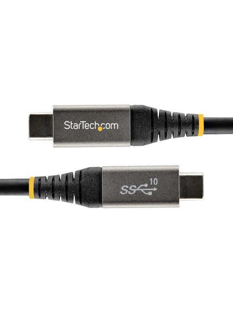 STARTECH  CABLE USB C MACHO - USB C MACHO 1 METRO NEGRO-GRIS - Imagen 3