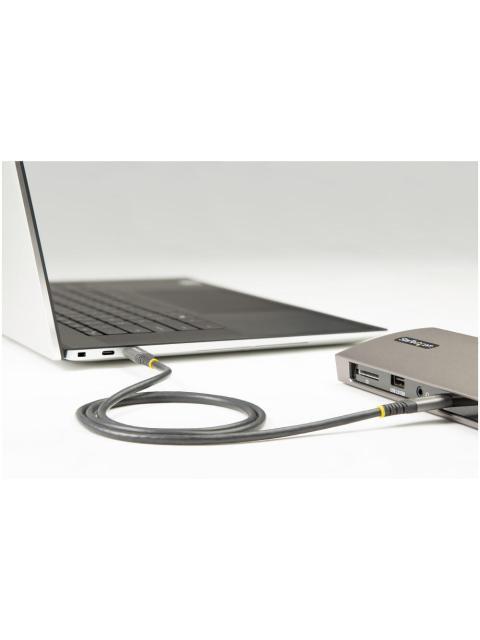 STARTECH CABLE USB-C MACHO - USB-C MACHO 50CM GRIS-NEGRO - Imagen 6