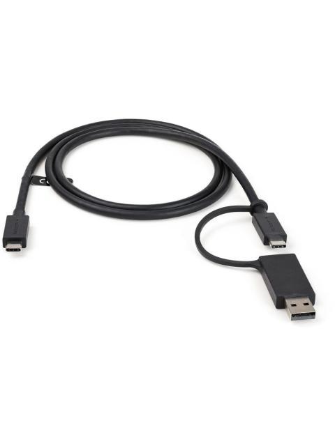 STARTECH  CABLE USB-C MACHO - USB-C-USB-A MACHO 1 METRO NEGRO - Imagen 3