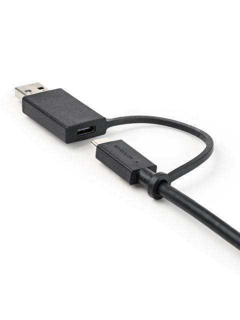 STARTECH  CABLE USB-C MACHO - USB-C-USB-A MACHO 1 METRO NEGRO - Imagen 5